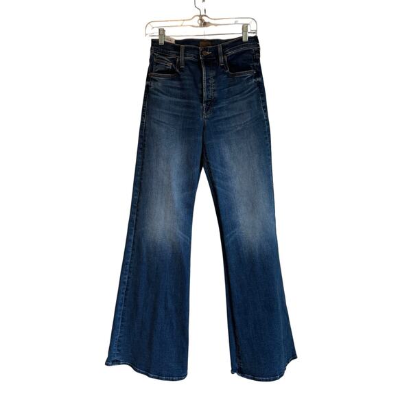 Mother The Tomcat Roller Sneak High Rise Wide Leg Jeans in Sixth Sense 28 NWT - Picture 6 of 14